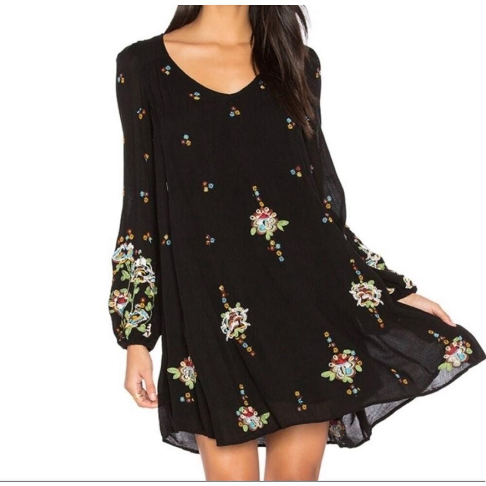 Free people Oxford‎ embroidered shift dress